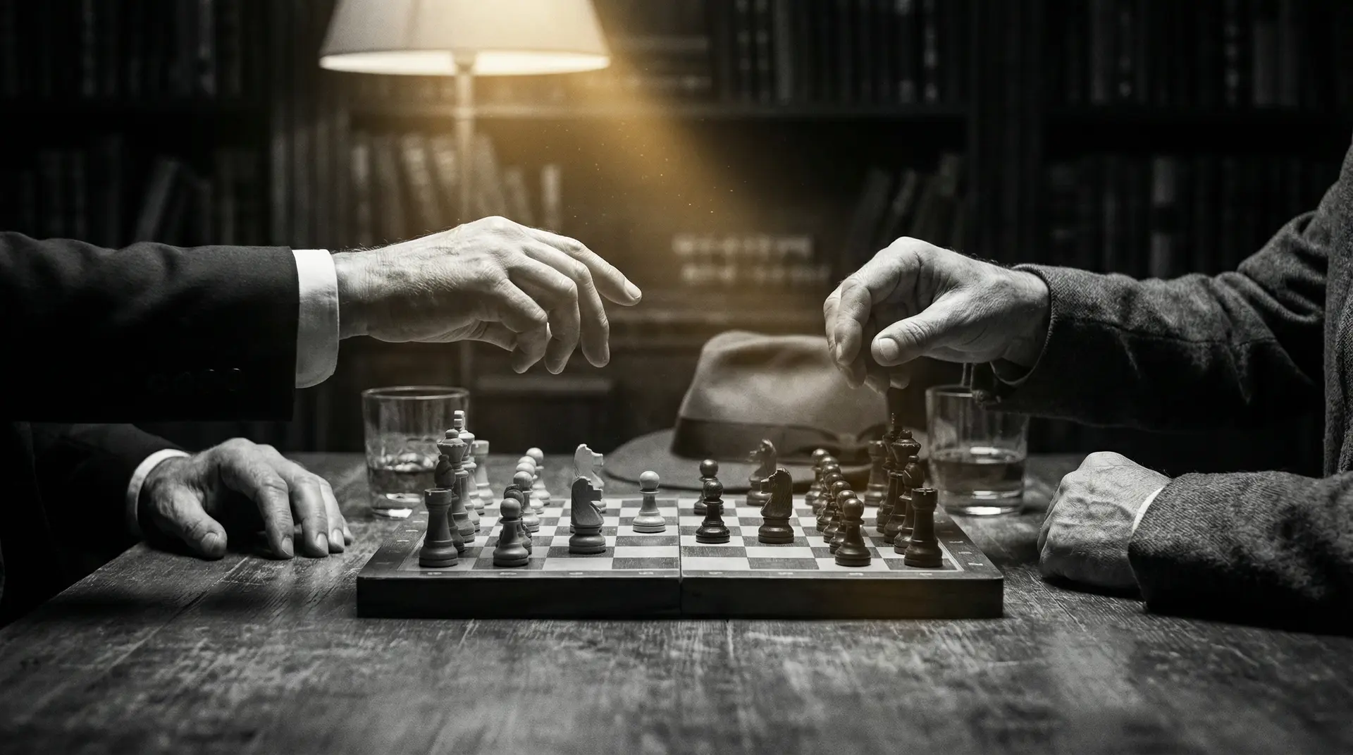 林太一 艺术探索系列 - 非线性叙事，棋盘上的对弈象征命运的交错